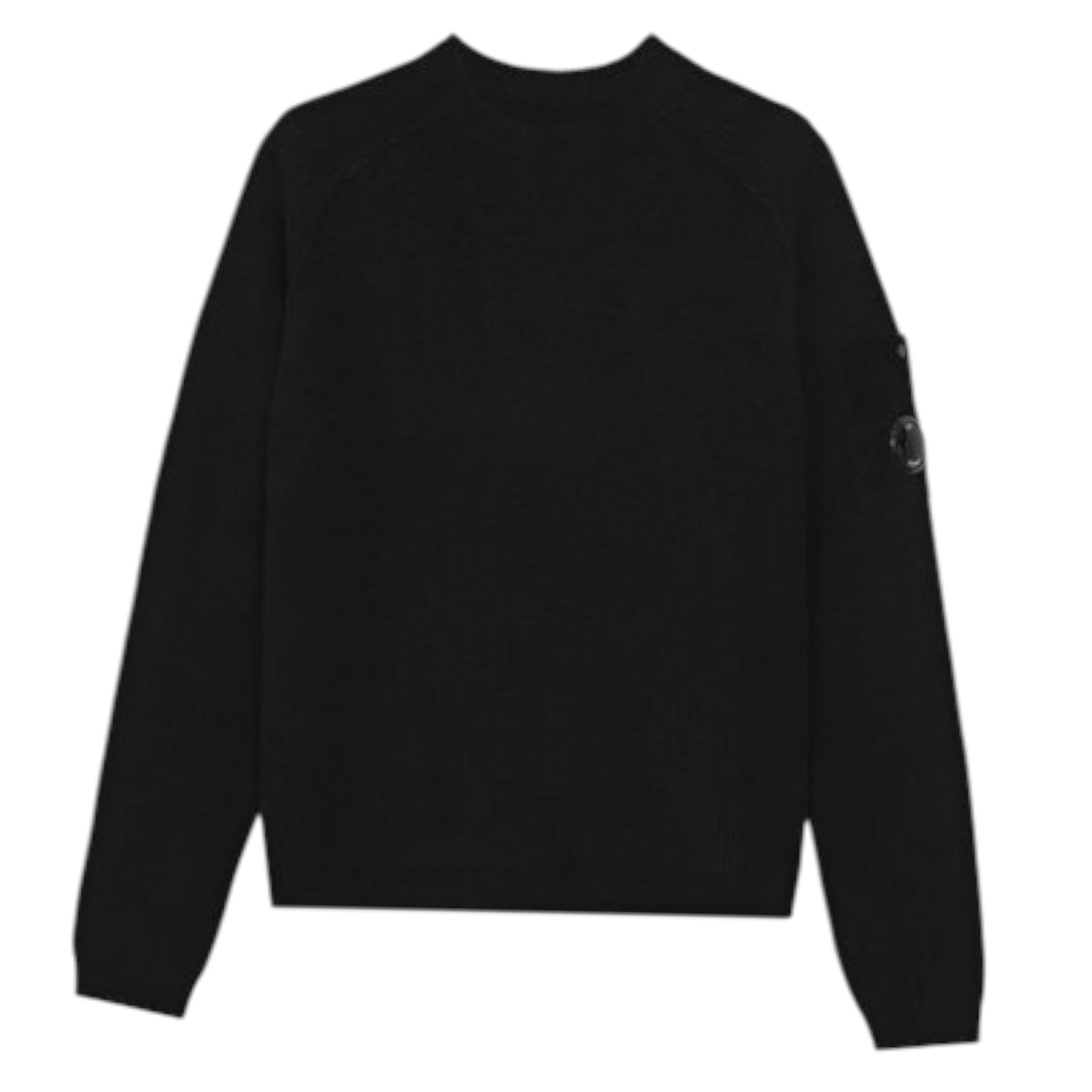 C.P. Company Maglia tinta unita Girocollo Nero per Bambino CUW00JX NERO C.P. COMPANY 