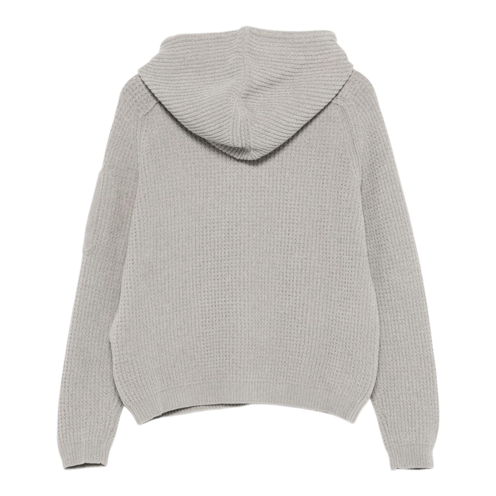 C.P. Company Maglia tinta unita con Cappuccio Grigio per Bambino CUW00K GRIGIO C.P. COMPANY 