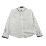 Daniele Alessandrini Camicia Manica Lunga Tinta Unit con Logo Bianco per Bambino 1231C1364 BIANCO DANIELE ALESSANDRINI 