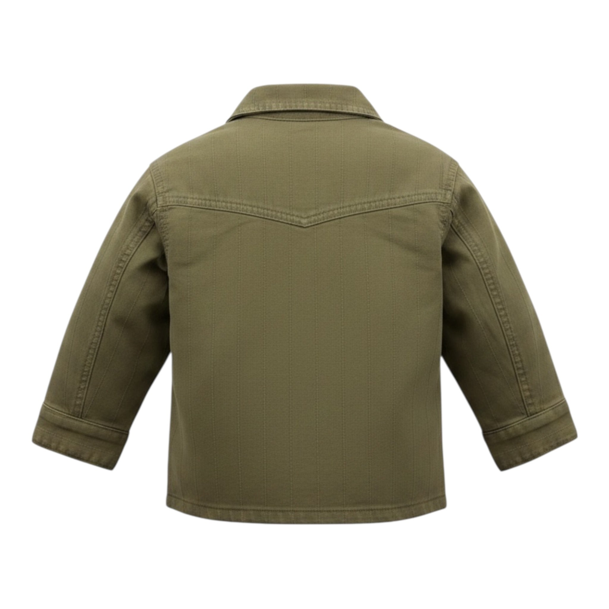 Daniele Alessandrini Camicia tinta unita con Bottoni Verde per Bambino 1231CZ00244 VERDE DANIELE ALESSANDRINI 