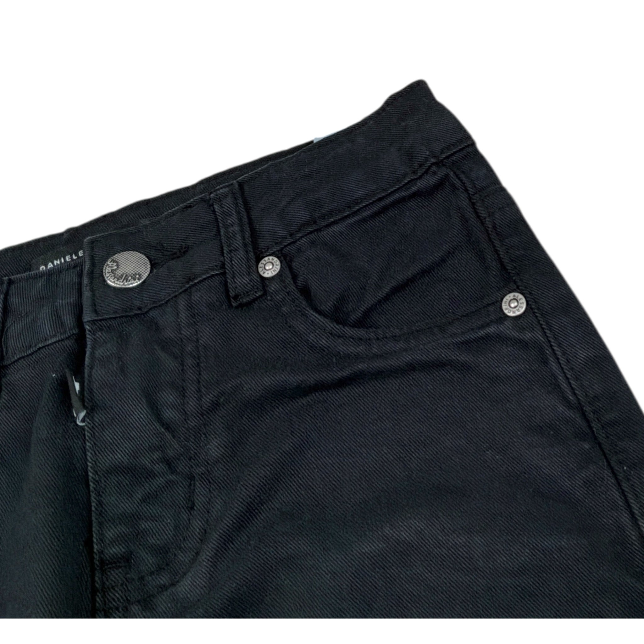 Daniele Alessandrini Pantalone tinta unita con Girovita Regolabile Nero per Bambino 1231P00184 NERO DANIELE ALESSANDRINI 