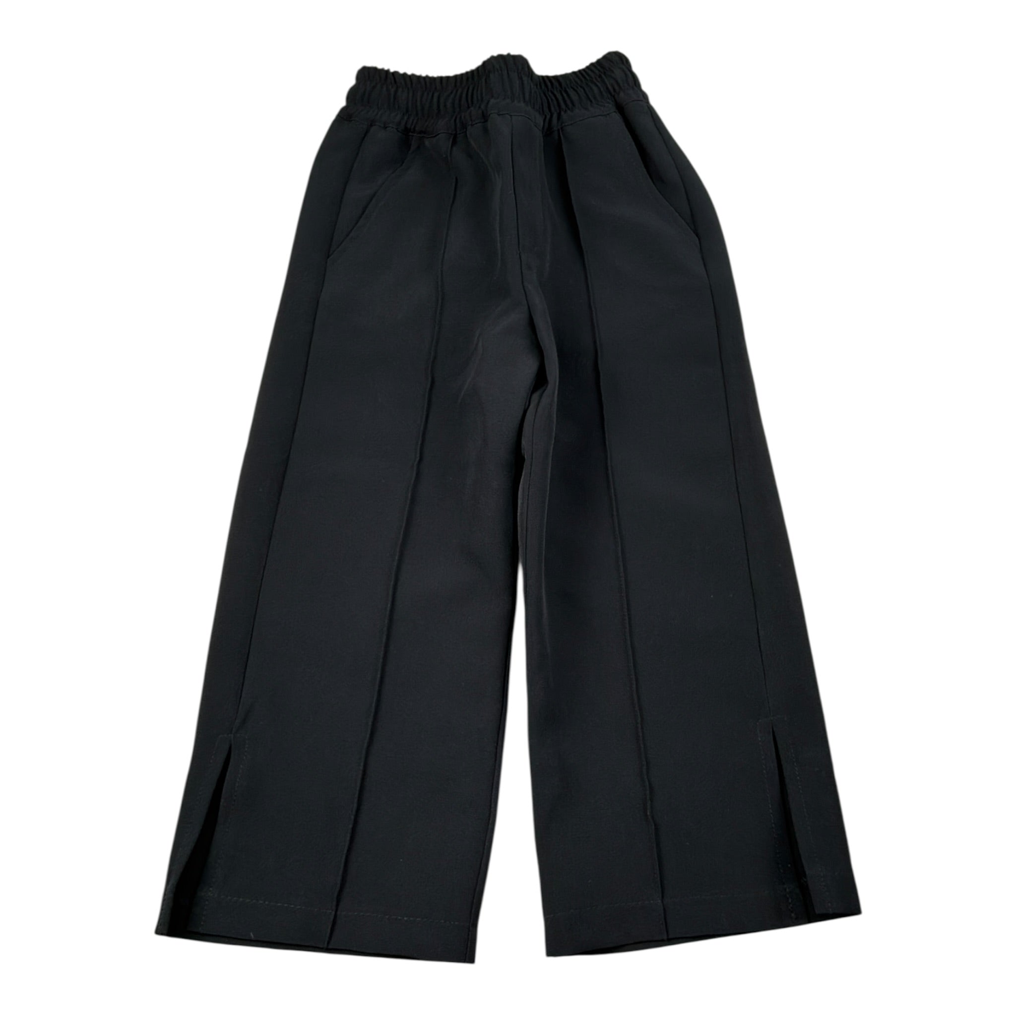 Daniele Alessandrini Pantalone tinta unita con Elastico In Vita Nero per Bambino 1231P00225 NERO DANIELE ALESSANDRINI 