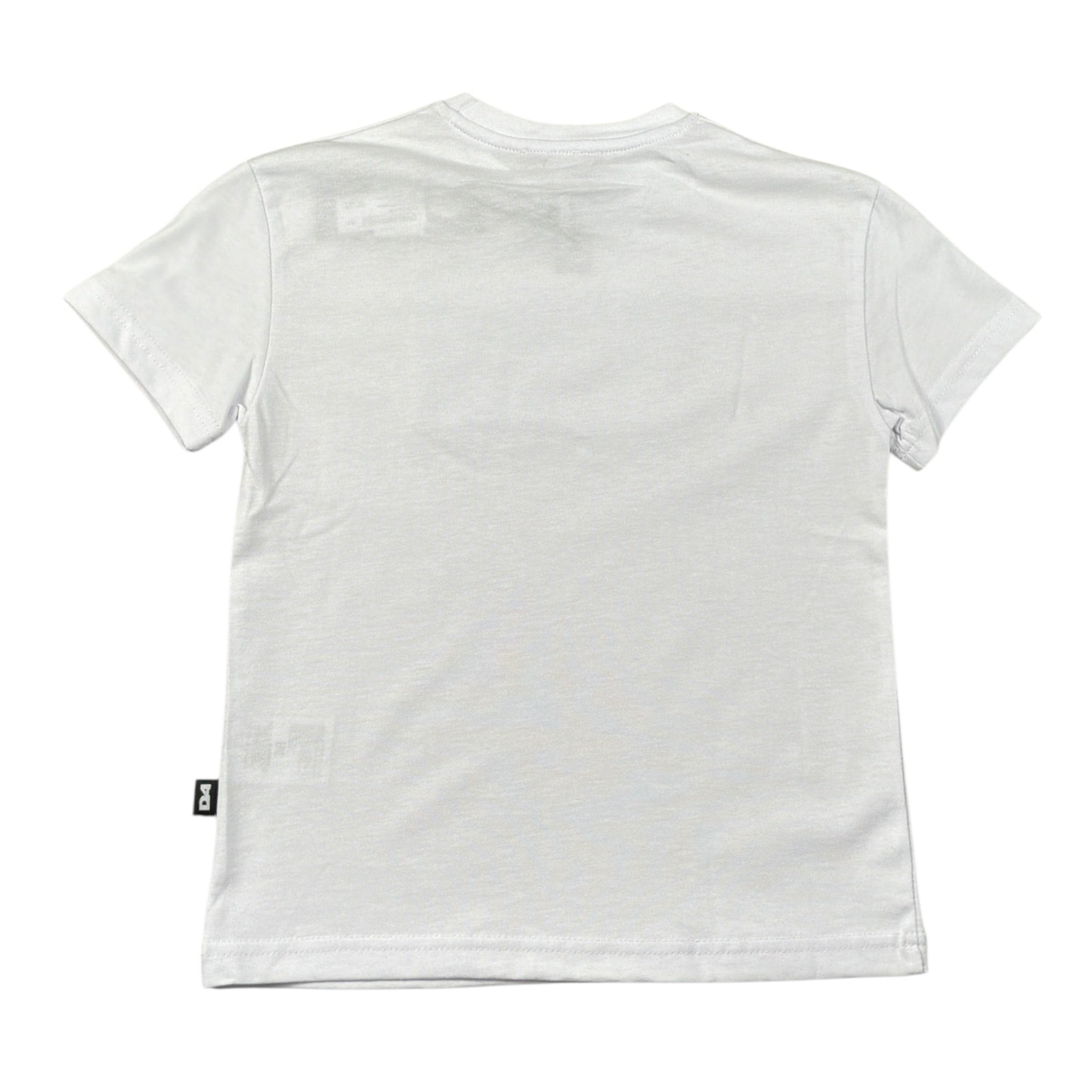 Daniele Alessandrini T-Shirt tinta unita con Stampa Bianco per Bambino 1232MZZ00179 BIANCO DANIELE ALESSANDRINI 
