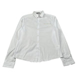Daniele Alessandrini Camicia Manica Lunga Tinta Unit con Logo Bianco per Bambino 1235C00002 BIANCO DANIELE ALESSANDRINI 
