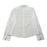 Daniele Alessandrini Camicia Manica Lunga Tinta Unit con Logo Bianco per Bambino 1235C00002 BIANCO DANIELE ALESSANDRINI 