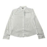 Daniele Alessandrini Camicia Manica Lunga Tinta Unit con Logo Bianco per Bambino 1235C1171 BIANCO DANIELE ALESSANDRINI 
