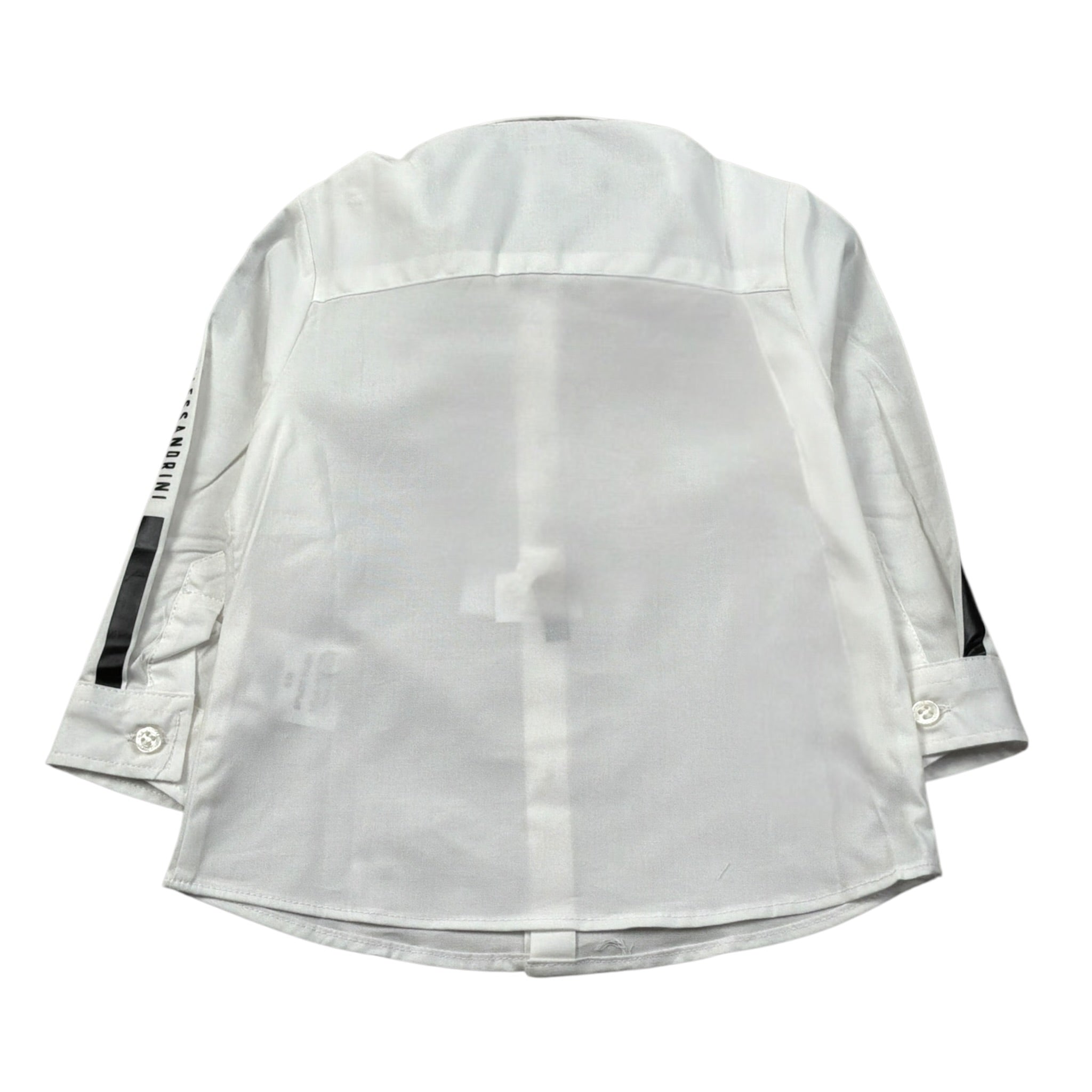 Daniele Alessandrini Camicia Manica Lunga Tinta Unit con Logo Panna per Neonato 1291C0826 PANNA DANIELE ALESSANDRINI 
