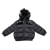 Daniele Alessandrini Giubbino Bicolore con Zip E Cappuccio Nero per Neonato 1291O00090X NERO DANIELE ALESSANDRINI 