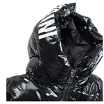 Daniele Alessandrini Giubbino Bicolore con Zip E Cappuccio Nero per Neonato 1291O00090X NERO DANIELE ALESSANDRINI 