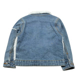 Daniele Alessandrini Giubbino In Denim con Pelliccia Blu per Bambino 1291OD00098J BLU DANIELE ALESSANDRINI 
