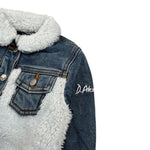 Daniele Alessandrini Giubbino In Denim con Pelliccia Blu per Bambino 1291OD00098J BLU DANIELE ALESSANDRINI 
