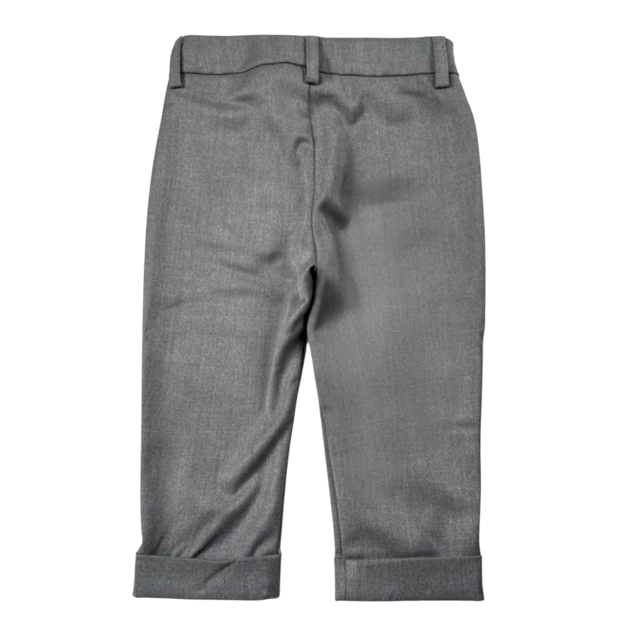 Daniele Alessandrini Pantalone tinta unita con Girovita Regolabile Grigio per Neonato 1291P00151 GRIGIO DANIELE ALESSANDRINI 