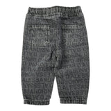 Daniele Alessandrini Jeans tinta unita con Elastico In Vita Logato Nero per Neonato 1291PD00091 NERO DANIELE ALESSANDRINI 