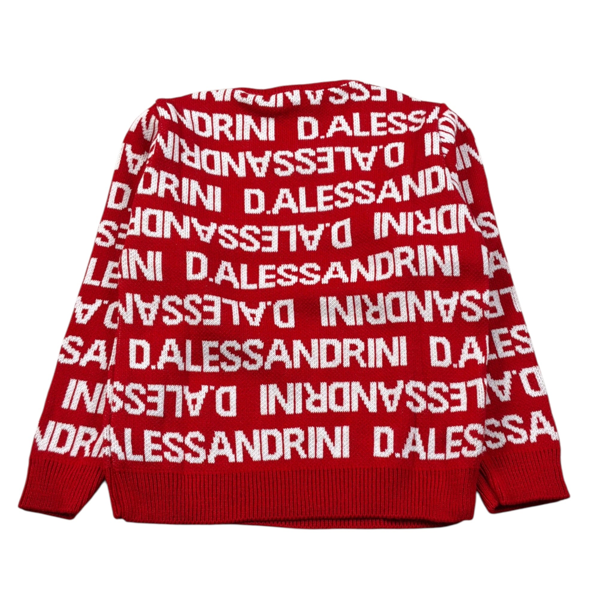 Daniele Alessandrini Maglia Girocollo tinta unita con Stampe Rosso per Bambino 1291W00106JX ROSSO DANIELE ALESSANDRINI 