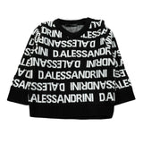 Daniele Alessandrini Maglia Girocollo tinta unita con Stampe Nero per Neonato 1291W00106X NERO DANIELE ALESSANDRINI 