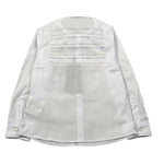 Daniele Alessandrini Camicia Manica Lunga Tinta Unit con Logo Bianco per Bambino 1295C00023J BIANCO DANIELE ALESSANDRINI 