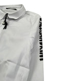 Daniele Alessandrini Camicia Manica Lunga tinta unita con Logo Bianco per Bambino 1295C00110 BIANCO DANIELE ALESSANDRINI 