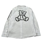 Daniele Alessandrini Camicia Manica Lunga tinta unita con Logo Bianco per Bambino 1295C00110 BIANCO DANIELE ALESSANDRINI 