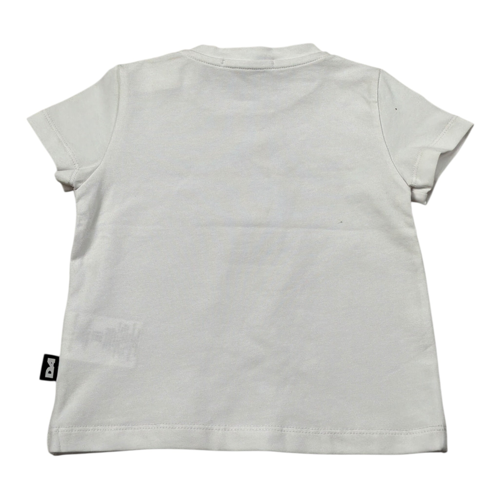 Daniele Alessandrini T-Shirt Girocollo tinta unita con Logo Bianco per Neonato 1296M0853 BIANCO DANIELE ALESSANDRINI 