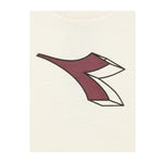 Diadora T-Shirt Girocollo tinta unita con Logo Panna per Bambino 102182237X PANNA DIADORA 