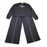 Diadora Completo 2 Pezzi Felpa-Pantalone tinta unita Nero per Bambina 102182240 NERO DIADORA 
