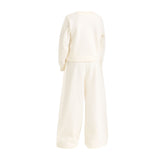 Diadora Completo 2 Pezzi Felpa-Pantalone tinta unita Panna per Bambina 102182240X PANNA DIADORA 
