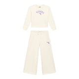 Diadora Completo 2 Pezzi Felpa-Pantalone tinta unita Panna per Bambina 102182240X PANNA DIADORA 