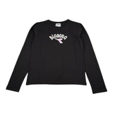 Diadora Shirt Girocollo tinta unita con Logo Nero per Bambina 102182246X NERO DIADORA 