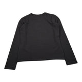 Diadora Shirt Girocollo tinta unita con Logo Nero per Bambina 102182246X NERO DIADORA 