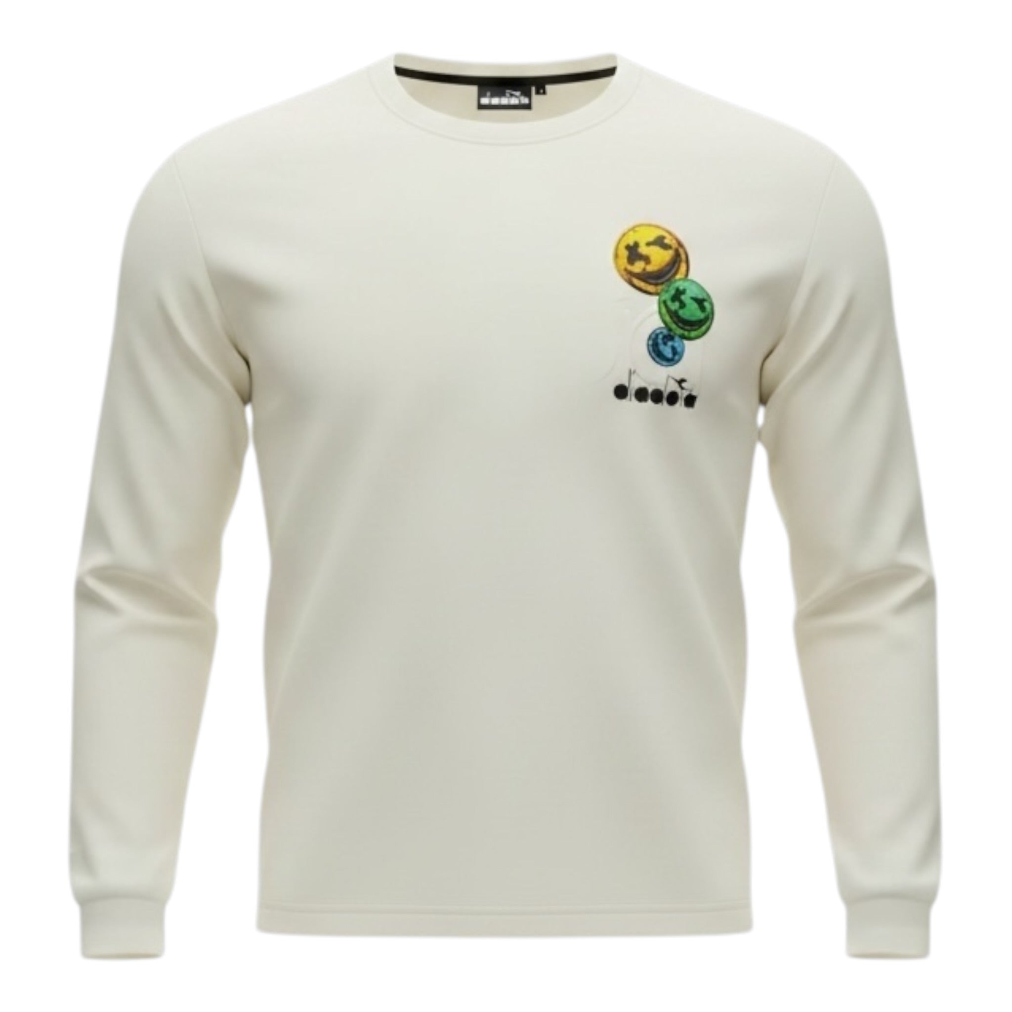 Diadora Shirt tinta unita con Stampa Panna per Bambino F5DIJBTH022 PANNA DIADORA 