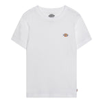Dickies T-Shirt Girocollo tinta unita con Logo Bianco per Bambino DK0DKSR64BK1 BIANCO DICKIES 