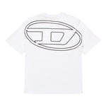 Diesel T-Shirt tinta unita con Stampa Bianco per Bambino J002276 BIANCO DIESEL 