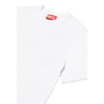 Diesel T-Shirt tinta unita con Stampa Bianco per Bambino J002276 BIANCO DIESEL 