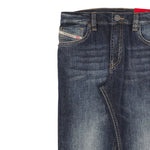 Diesel Jeans tinta unita con Girovita Regolabile Blu per Bambino J00810 BLU DIESEL 