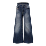 Diesel Jeans tinta unita con Girovita Regolabile Blu per Bambina J00816XX BLU DIESEL 