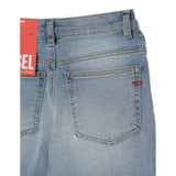 Diesel Jeans tinta unita con Girovita Regolabile Azzurro per Bambino J00818 AZZURRO DIESEL 