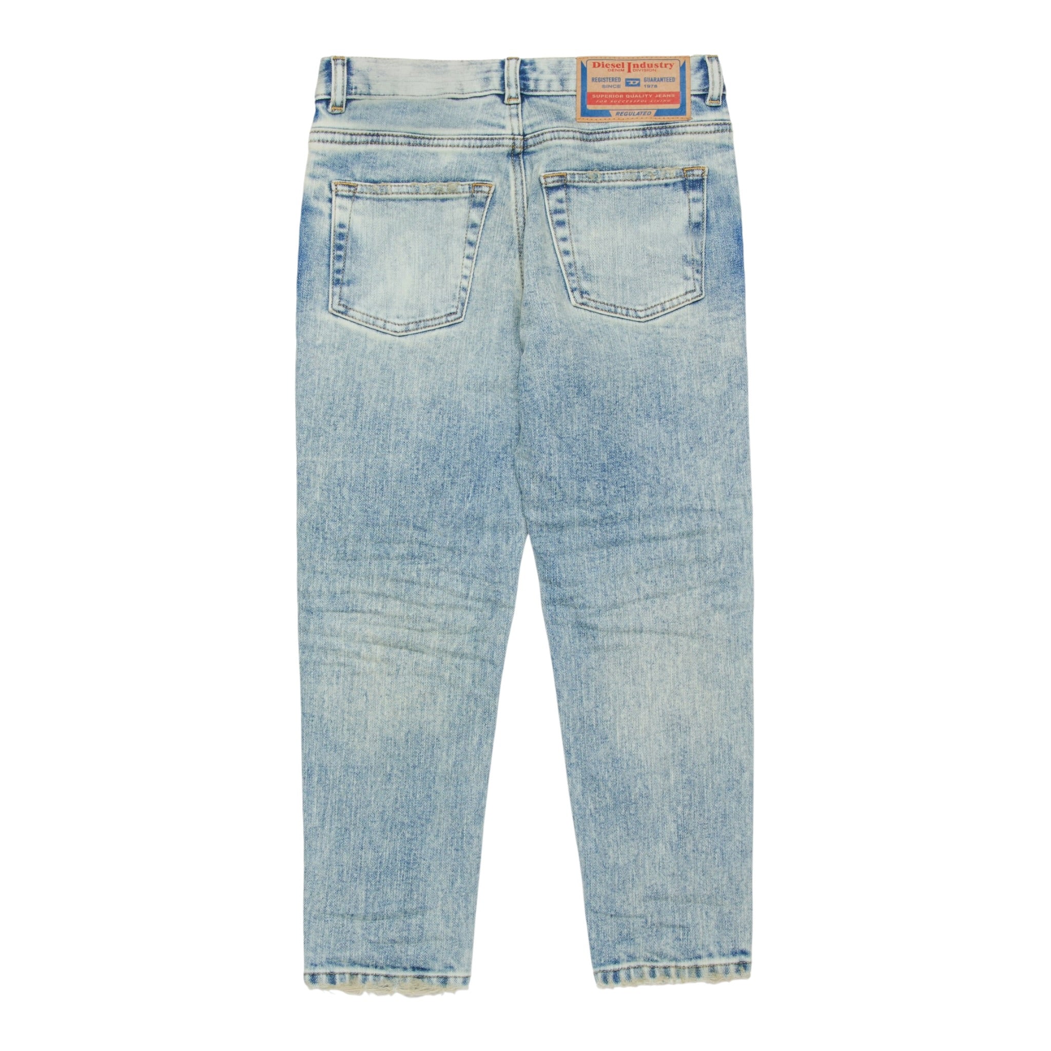 Diesel Jeans tinta unita con Girovita Regolabile Azzurro per Bambino J00981KXBPK AZZURRO DIESEL 
