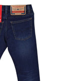 Diesel Jeans tinta unita con Girovita Regolabile Blu per Bambino J00990 BLU DIESEL 