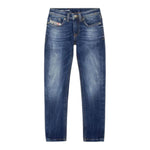 Diesel Jeans tinta unita con Girovita Regolabile Blu per Bambino J00993 BLU DIESEL 