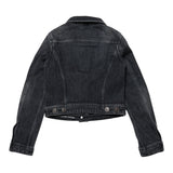 Diesel Giubbino In Denim tinta unita Nero per Bambina J01847 NERO DIESEL 