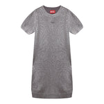 Diesel Abito tinta unita Mezza Manica Argento per Bambina J02068 ARGENTO DIESEL 