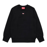 Diesel Felpa tinta unita con Logo Nero per Bambino J02234 NERO DIESEL 