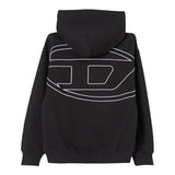 Diesel Felpa Chiusa con Cappuccio tinta unita Nero per Bambino J02275 NERO DIESEL 