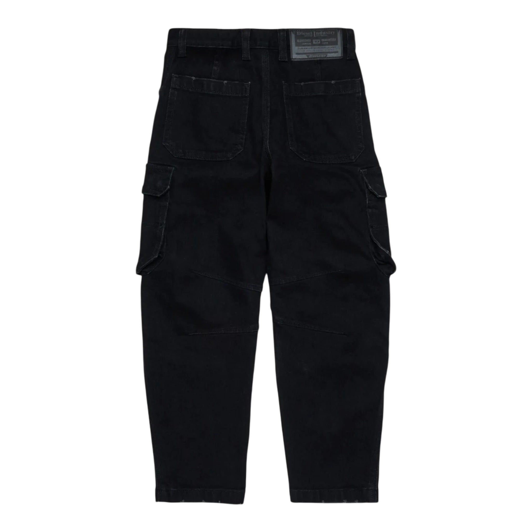 Diesel Jeans Modello Cargo tinta unita Nero per Bambina J02329 NERO DIESEL 