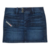 Diesel Gonna In Denim tinta unita Blu per Bambina J02346 BLU DIESEL 