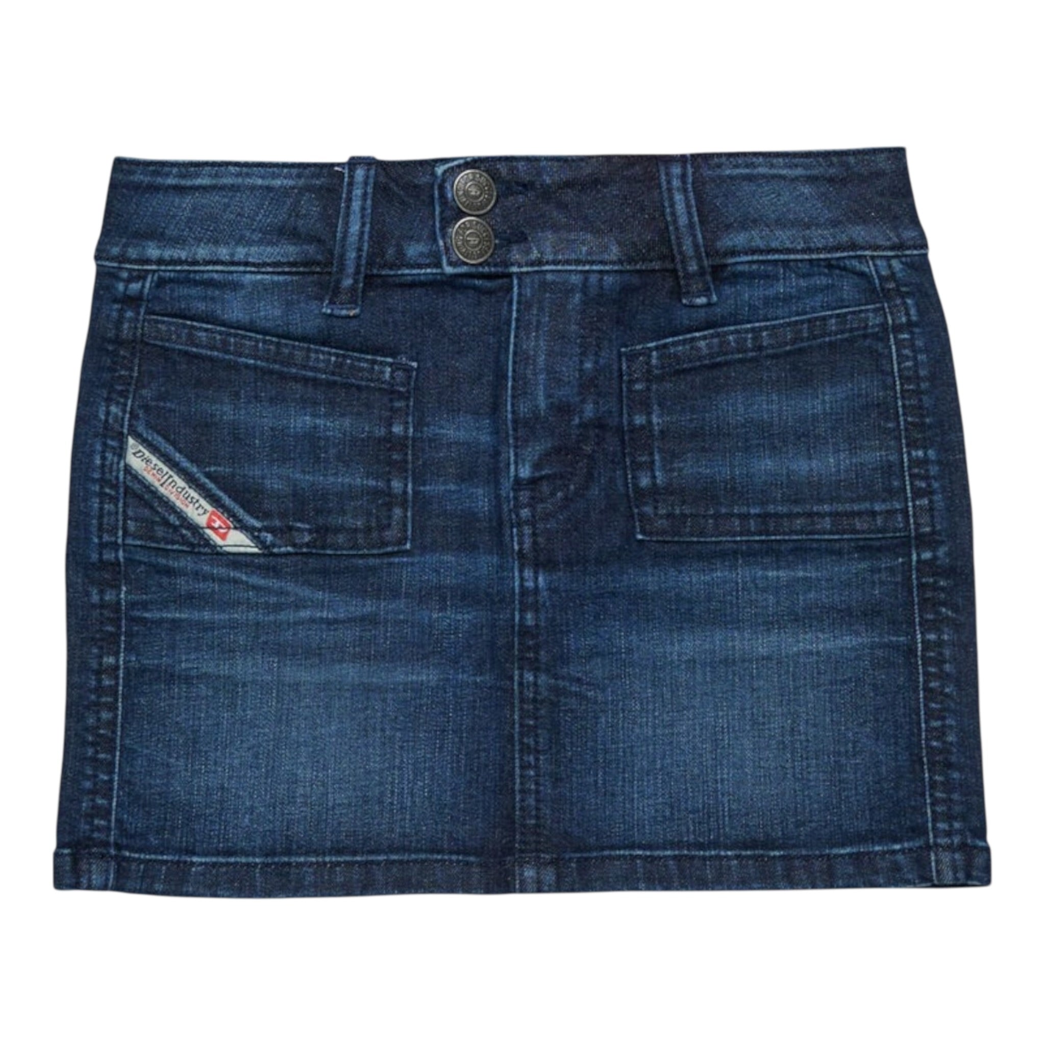 Diesel Gonna In Denim tinta unita Blu per Bambina J02346 BLU DIESEL 