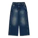 Diesel Jeans tinta unita Modello A Palazzo Blu per Bambina J02349X BLU DIESEL 