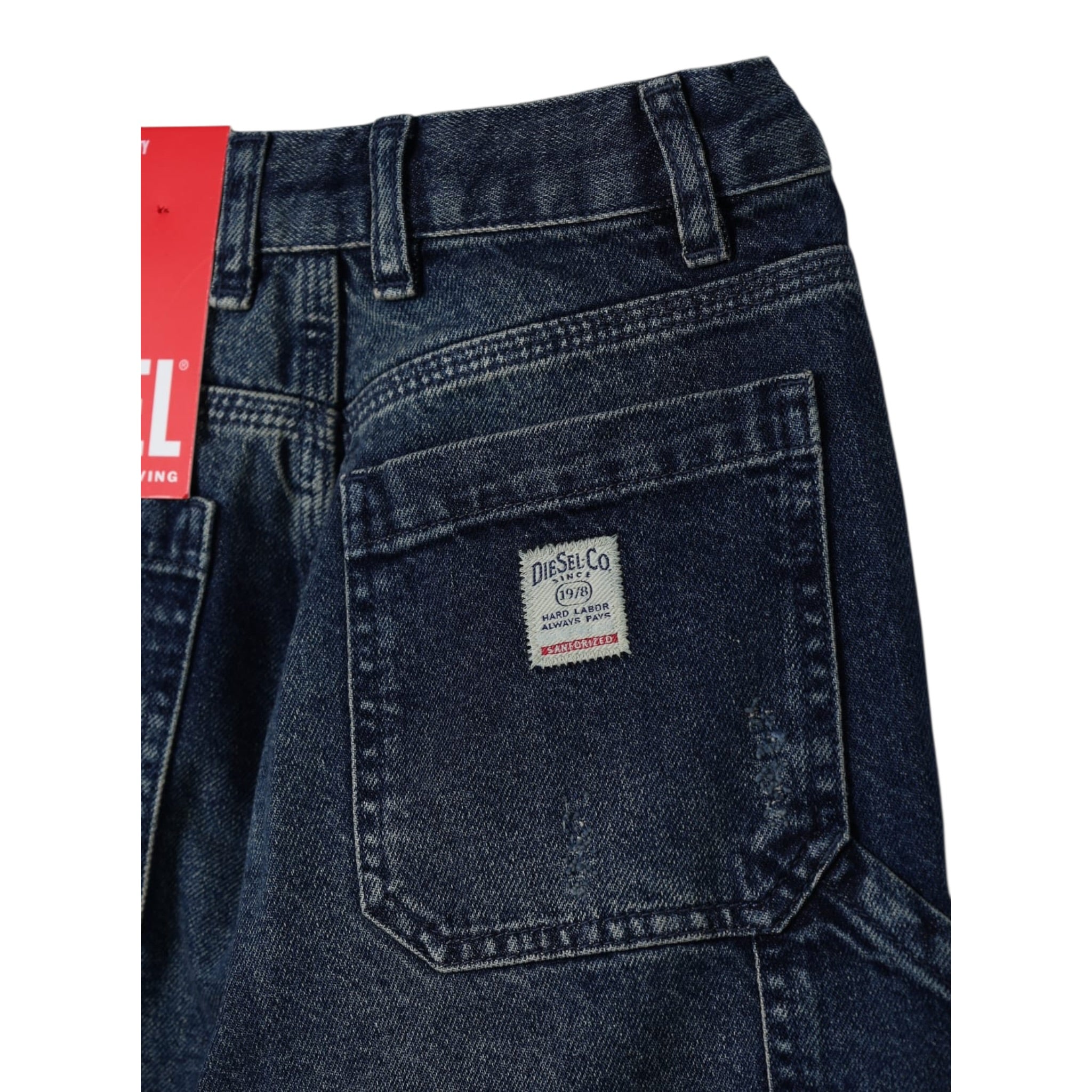 Diesel Jeans tinta unita Modello A Palazzo Blu per Bambina J02349XXX BLU DIESEL 