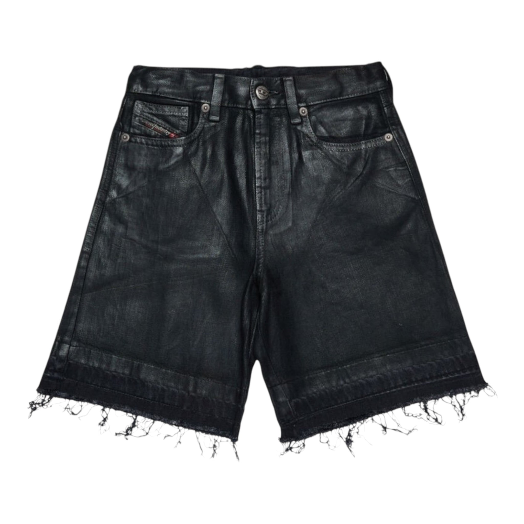 Diesel Short tinta unita con Girovita Regolabile Nero per Bambina J02351 NERO DIESEL 