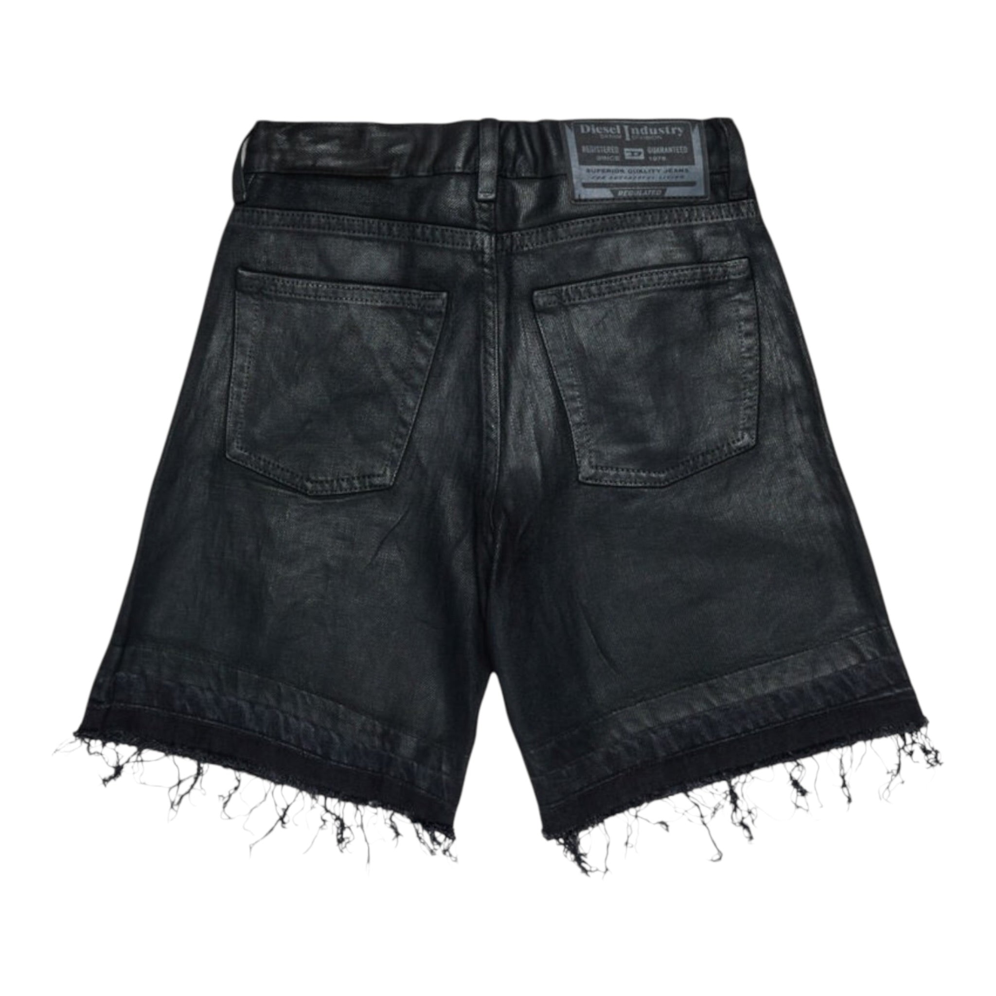 Diesel Short tinta unita con Girovita Regolabile Nero per Bambina J02351 NERO DIESEL 
